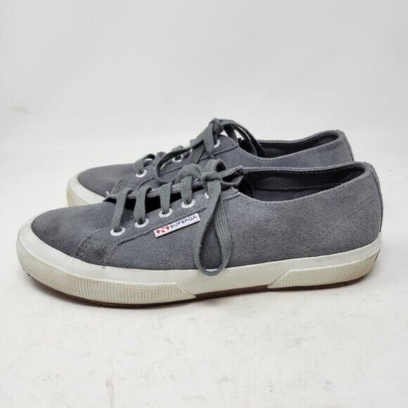 SuperGA | Women's Low-Top Leather Suede Sneakers Gray - Picture 11 of 14